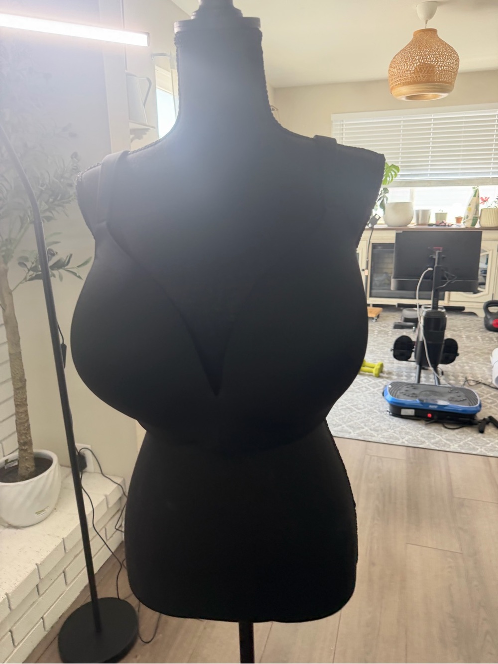 Cacique Black Bra Top with Satin Brand Tag